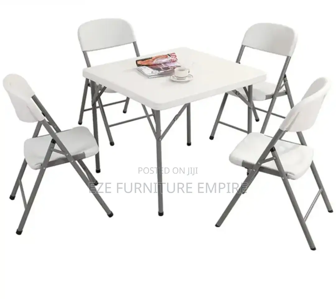 Squared Foldable and 4 Foldable Chairs