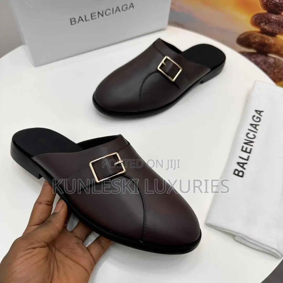 Original Balenciaga Leather Half Shoe