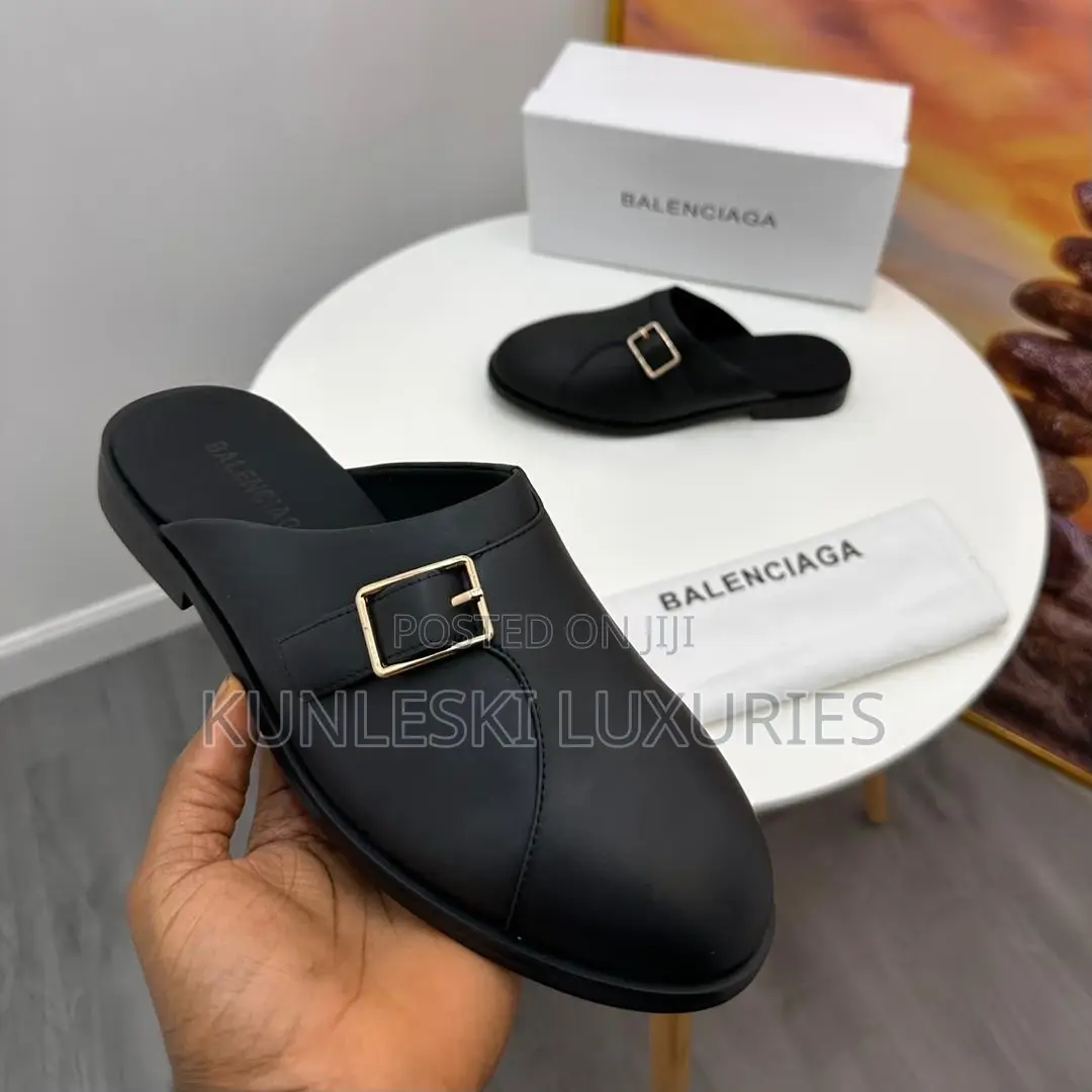 Original Balenciaga Leather Half Shoe