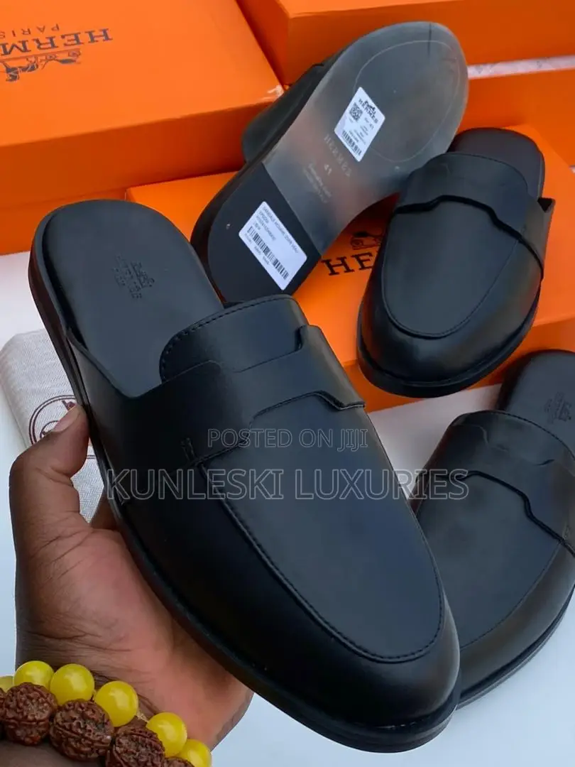 Original Hermes Leather Half Shoe