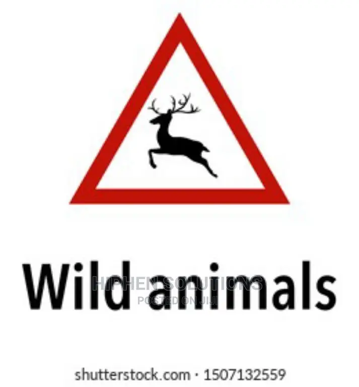 Warning Dangerous Animals Sign