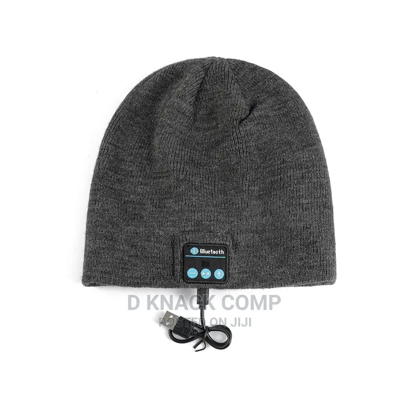 Beanie Cap Bluetooth Earphone - Black