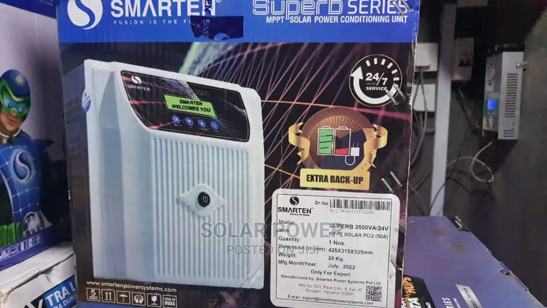 Smarten 2.5kva Hybrid MPPT Charge Controller 50AH