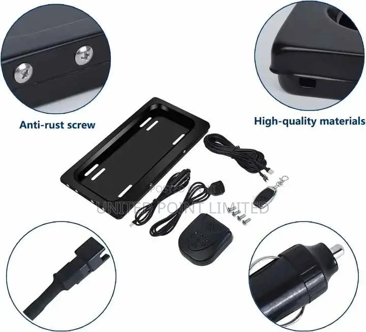 Car Flip License Plate Frame With Remote Control