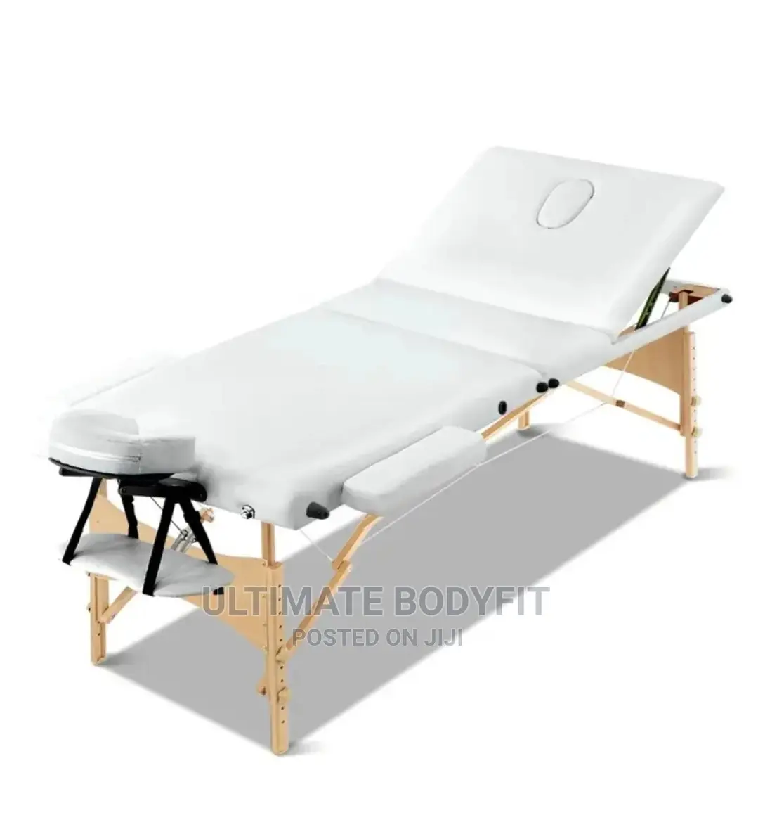 Brand New 3fold Wooden Leg White Massage Bed