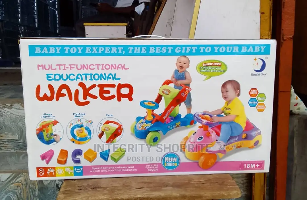 2 in 1 Multi- Functional Educational Baby Walker