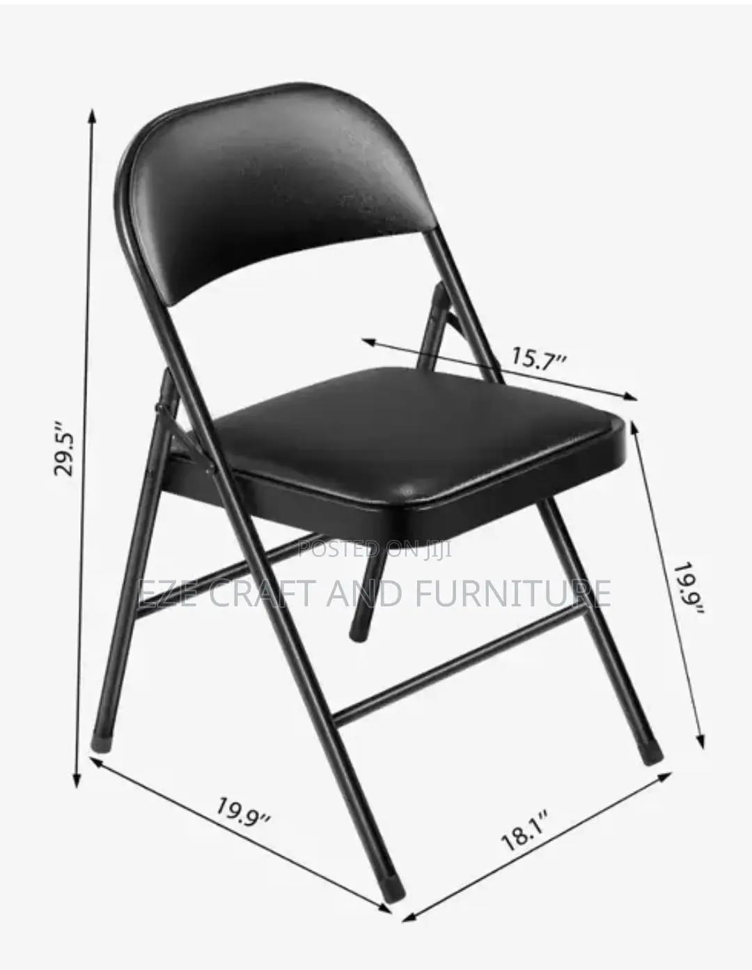 Cushioned Foldable Visitor's Chair