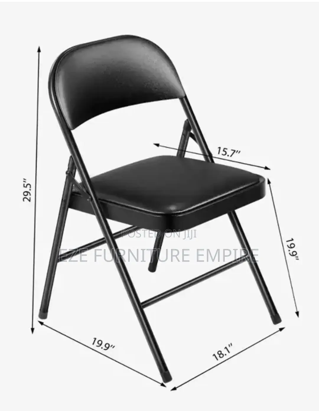 Cushioned Foldable Visitor's Chair