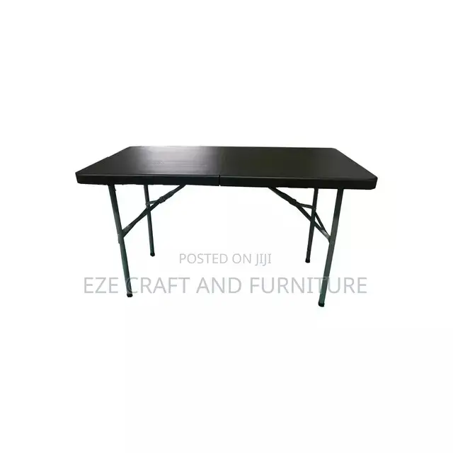 4feet Black Foldable Plastic Table