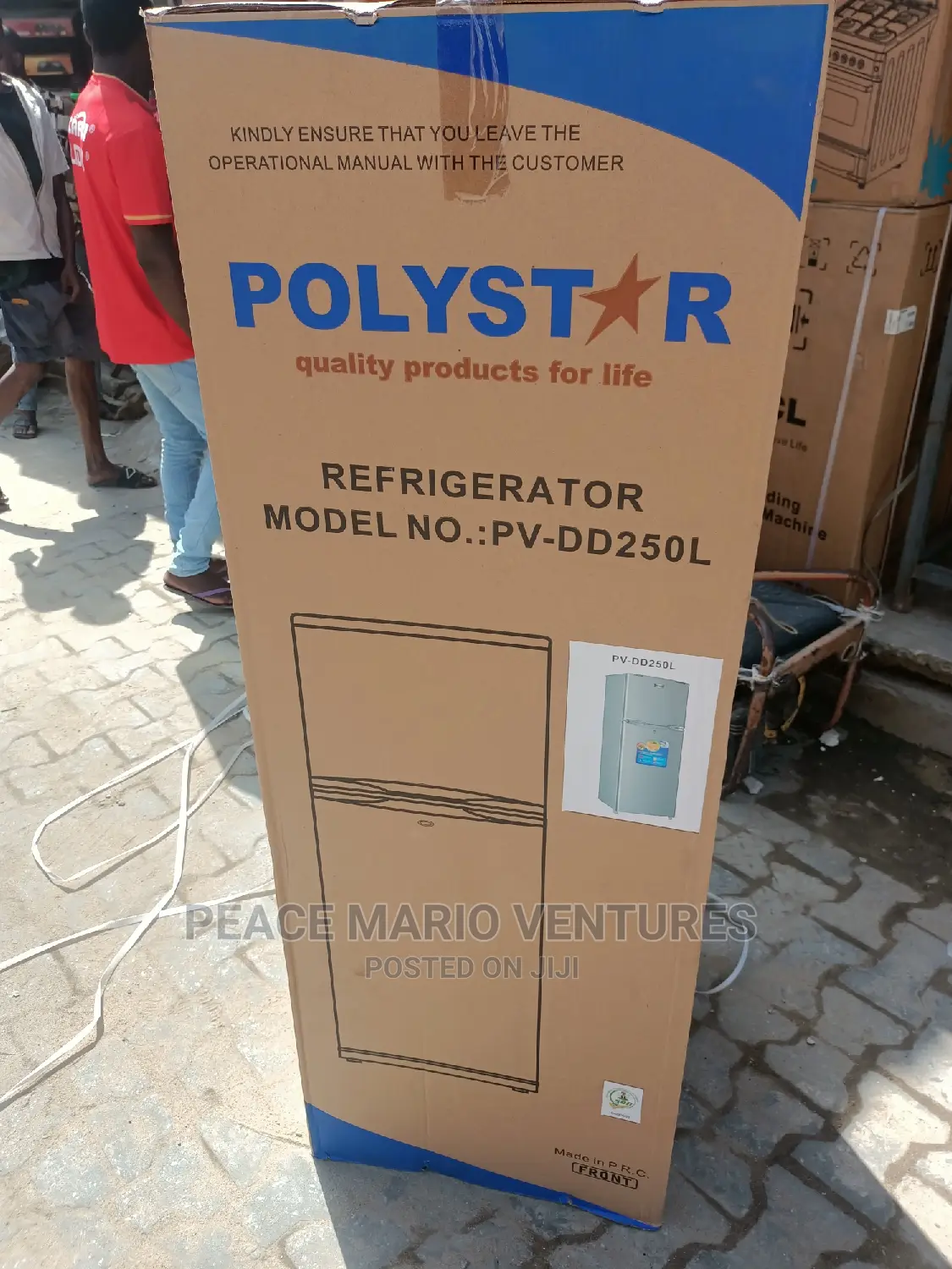 Original Polystar Refrigerator Double Door With 2years Wrnty