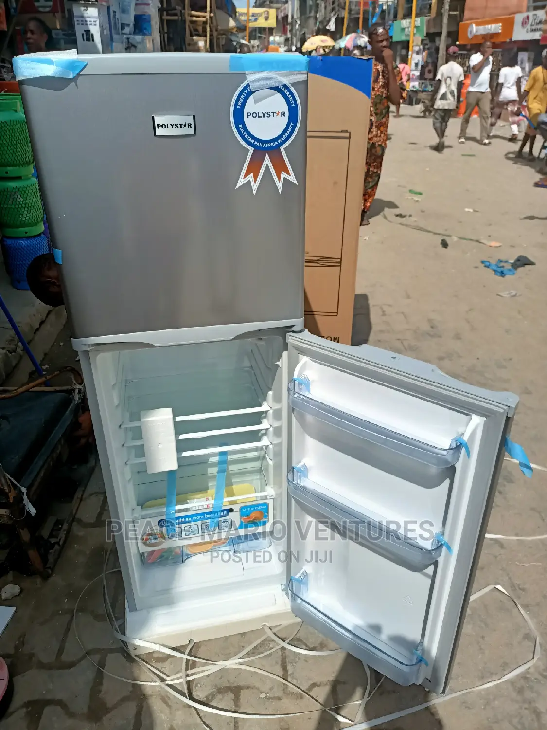 Original Polystar Refrigerator Double Door With 2years Wrnty