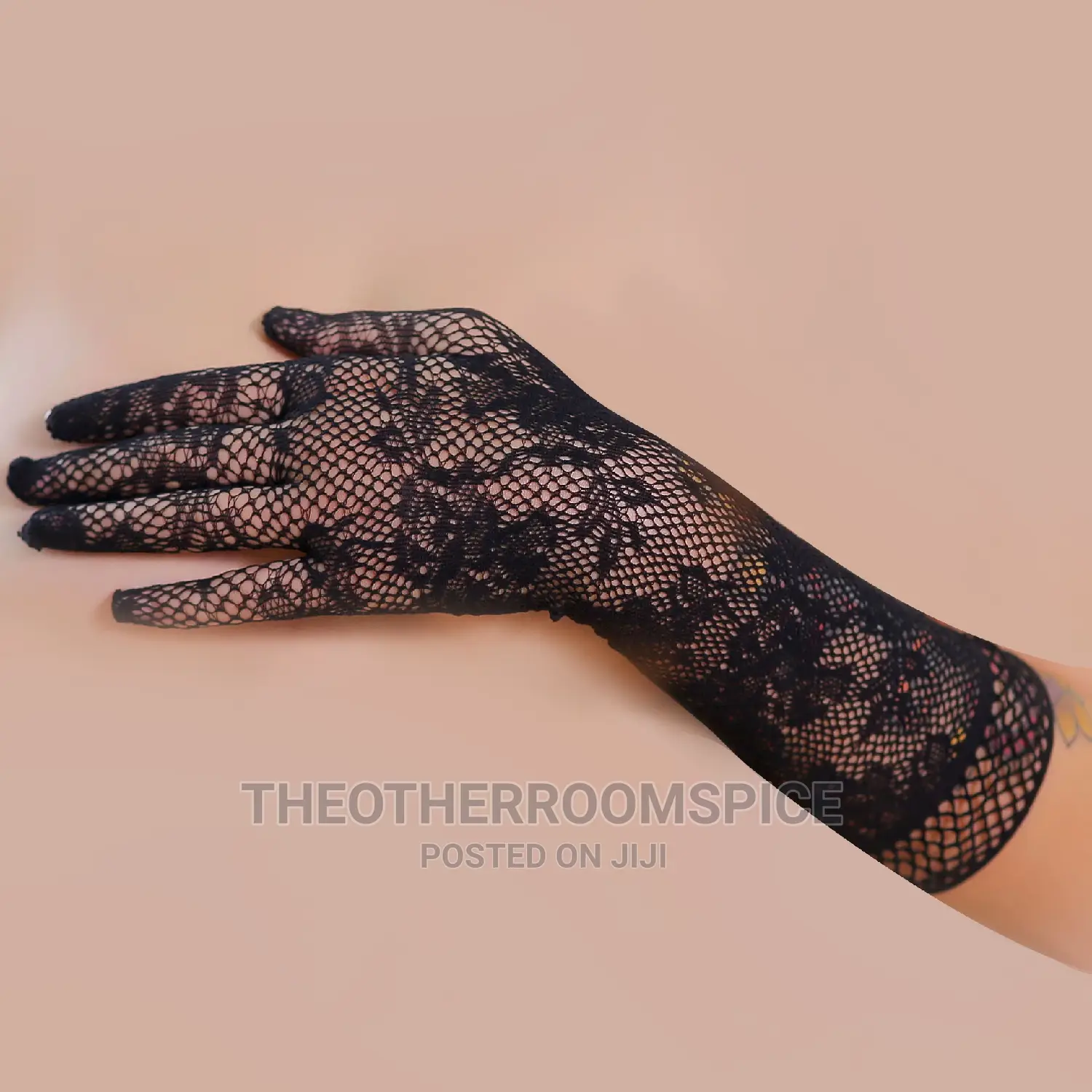 Female Fishnet Long Gloves Party Costume