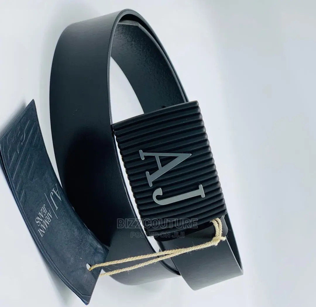 Original AIRMANI JEANS Leather Belts Available in Store