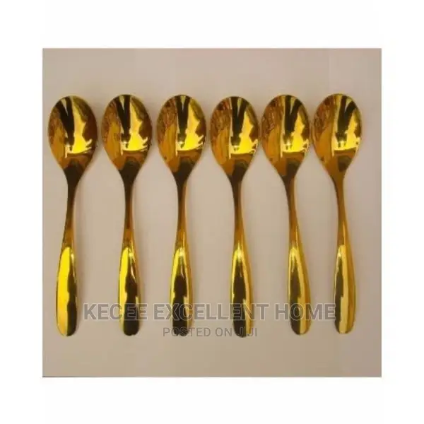 Gold Spoon 6 Pieces