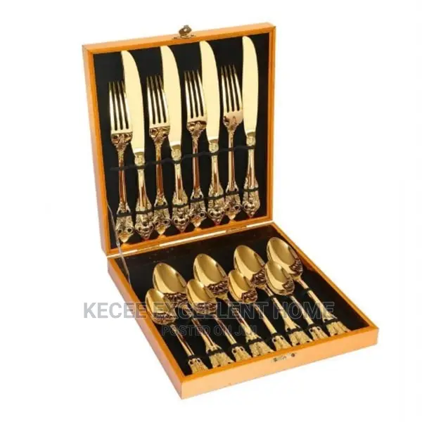 Set of Cutlery - Gold - 24pcs