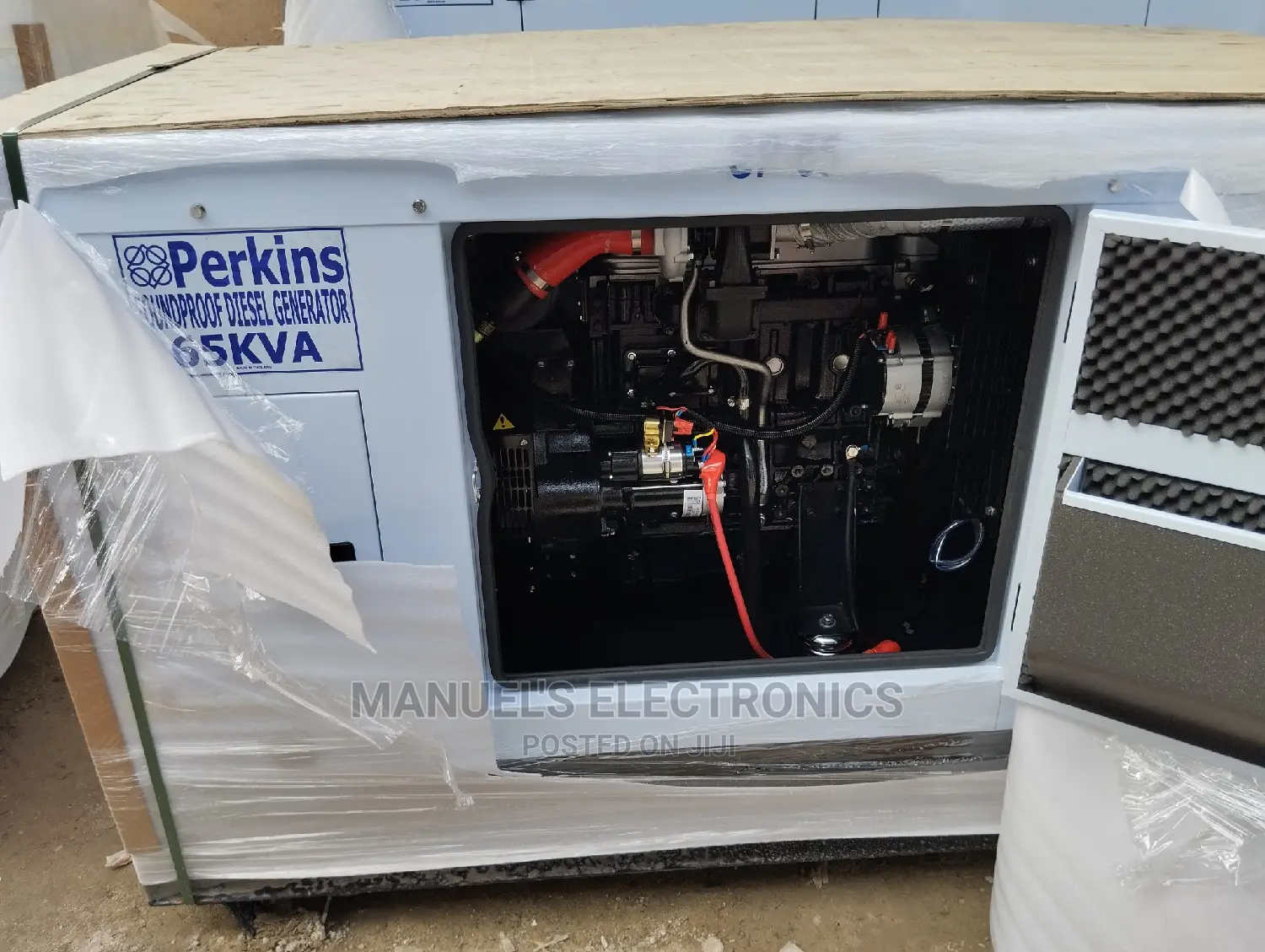 Brand New Perkins Diesel Soundproof Generator 65kva.