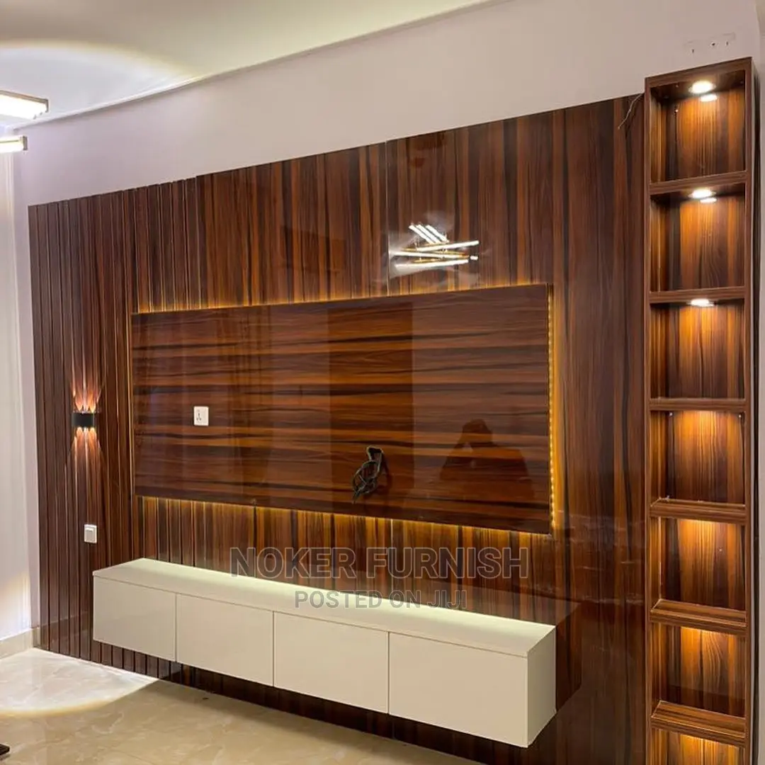 Brown TV Console for Living Room