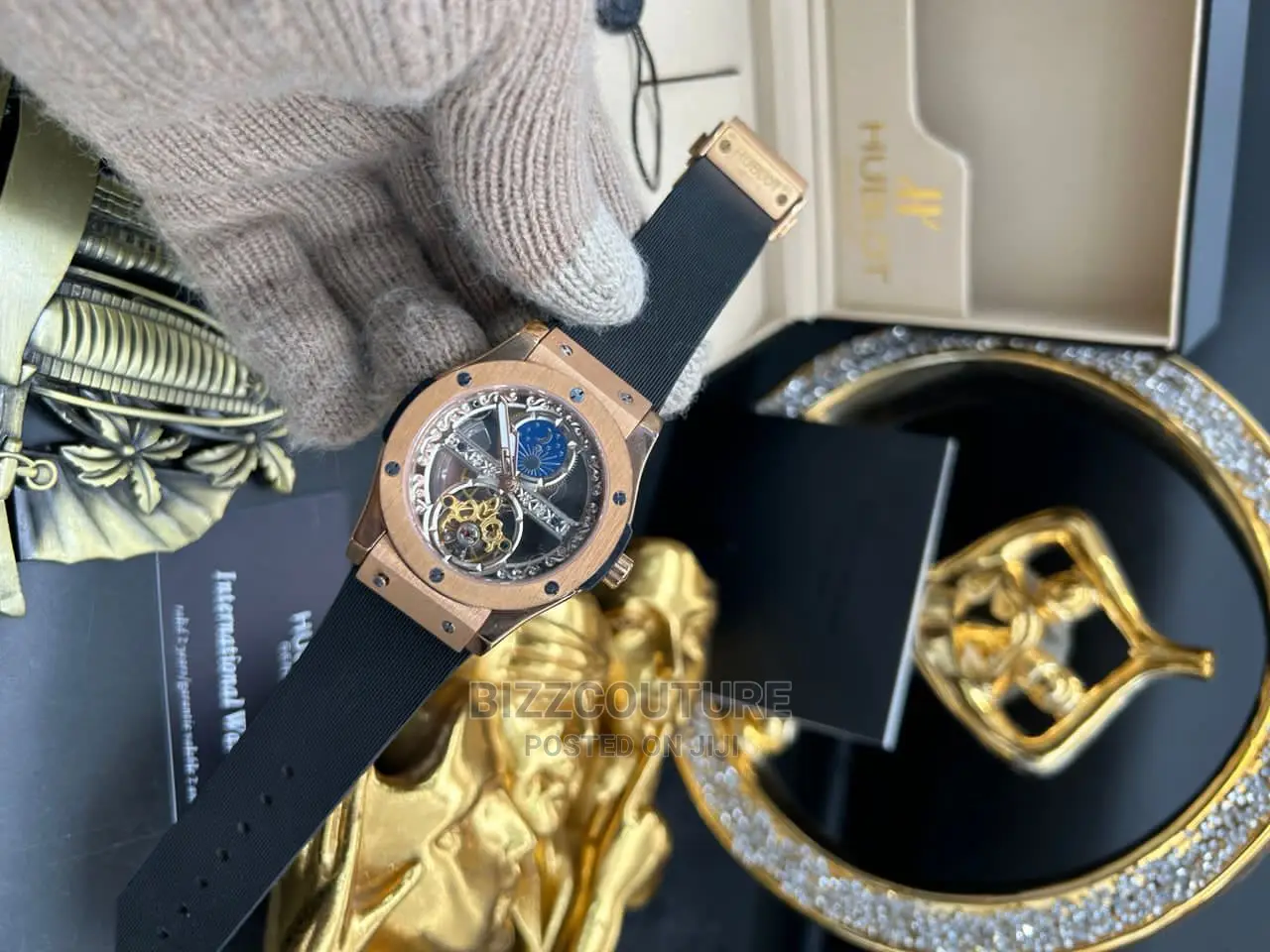 Original Hublot Rubber Strap Watch Available In Store