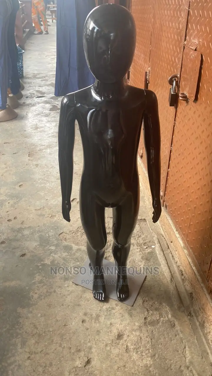 Glossy Black Age 3 To 6 Years Kids Mannequins