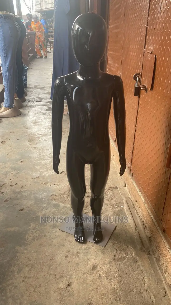 Glossy Black Age 3 To 6 Years Kids Mannequins