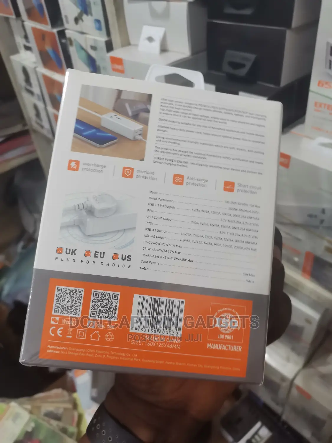 Ldnio 65w Laptop Charger Power Strip Charging Protocol