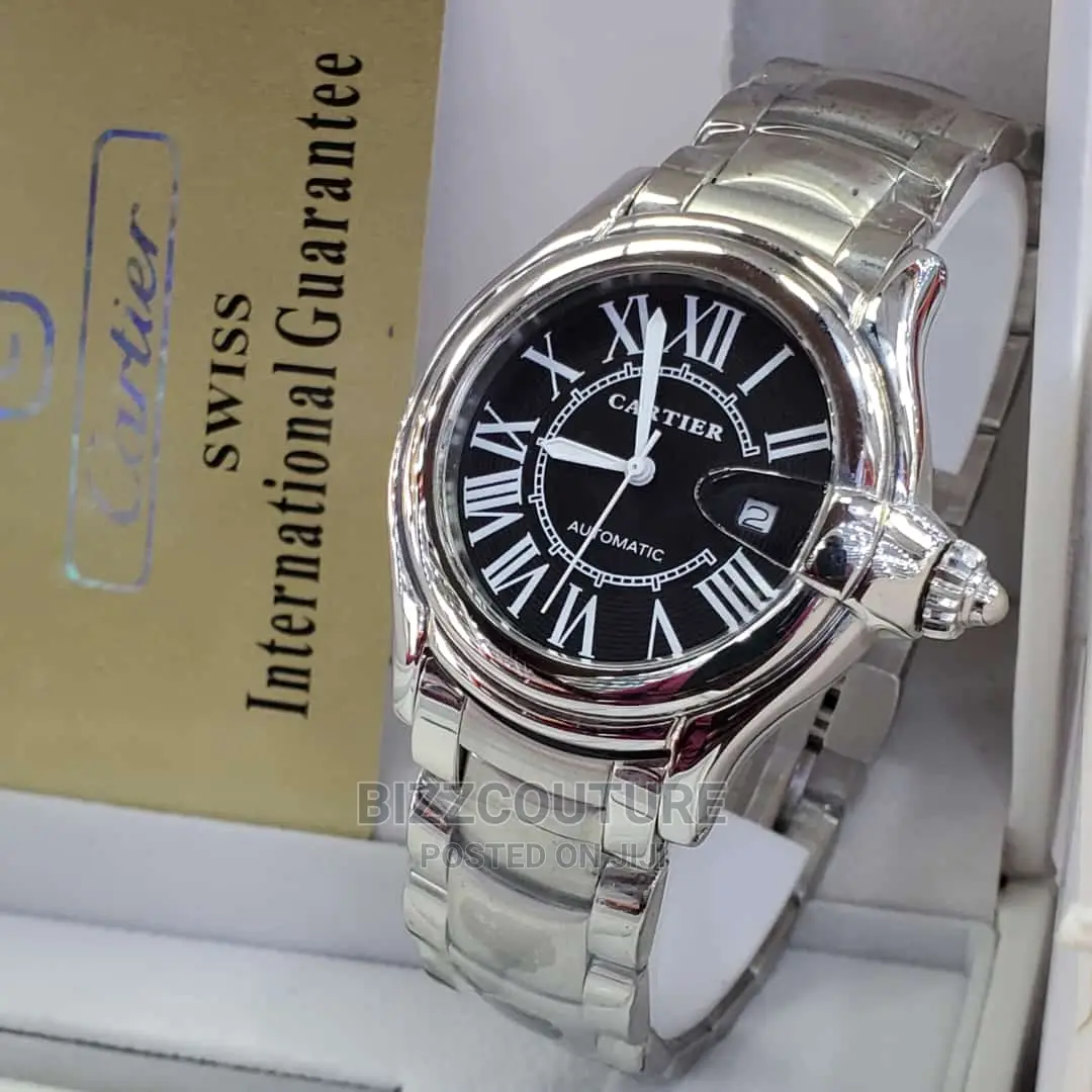 Original CARTIER Silver Steel Watch Available in Store