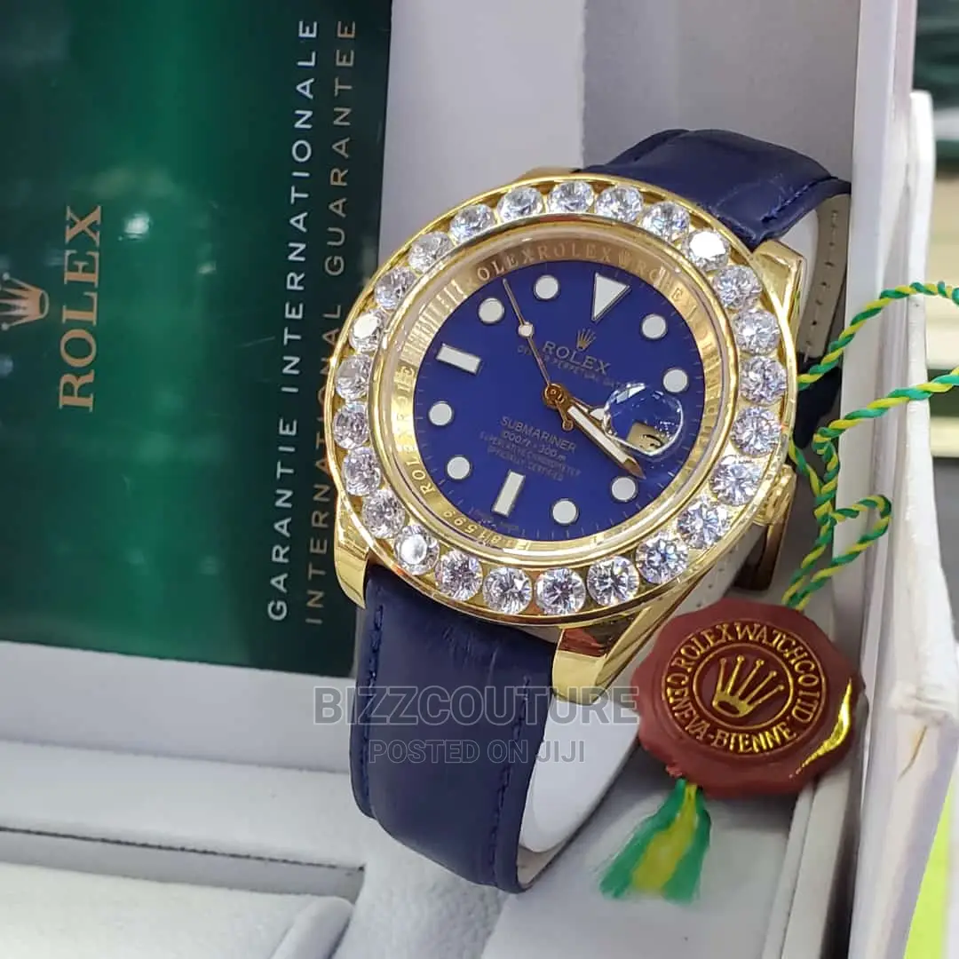 Original ROLEX SUBMARINER Leather Strap Available in Store