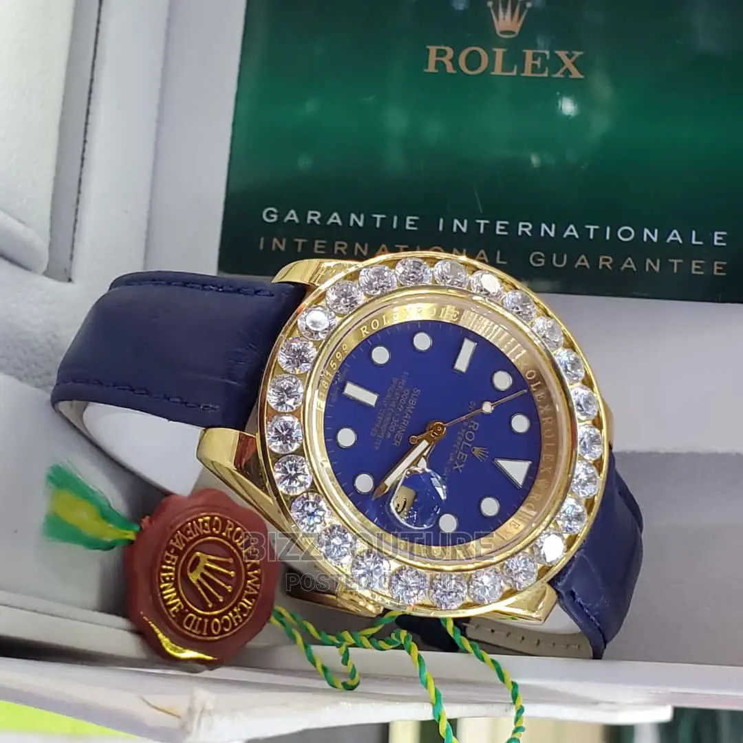 Original ROLEX SUBMARINER Leather Strap Available in Store