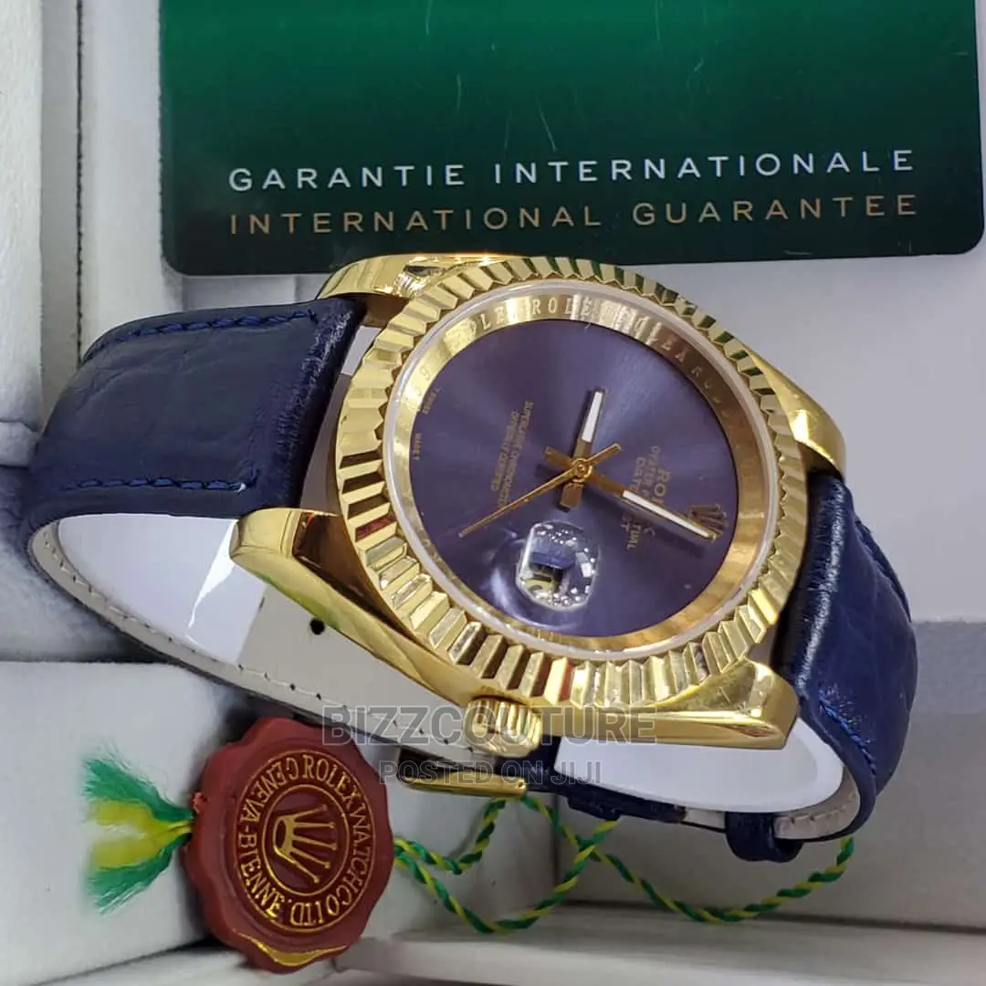 Original ROLEX DATE JUST Leather Strap Available in Store