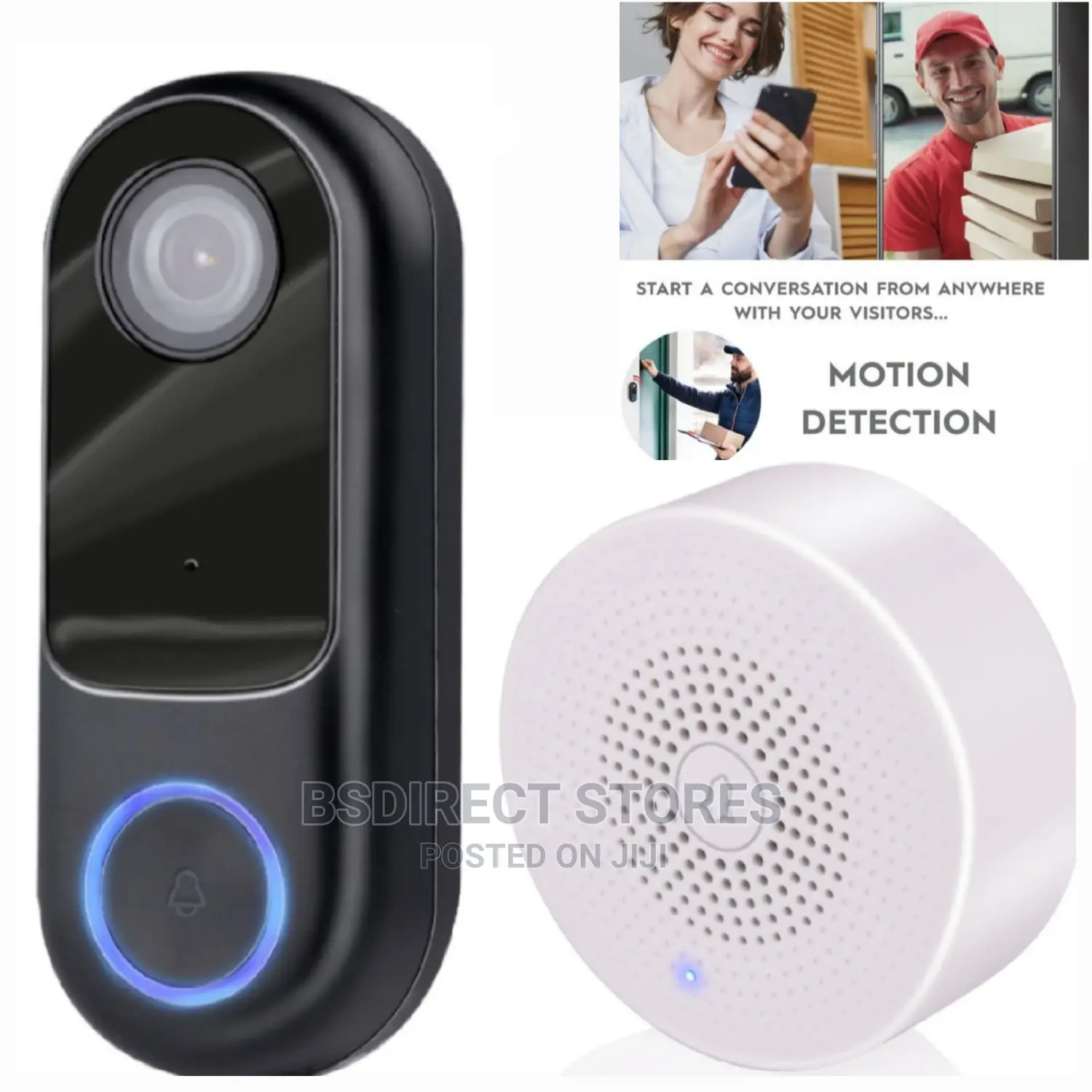 Alpina Smart Home Wi-Fi Camera 2-Way Audio Doorbell + Chime