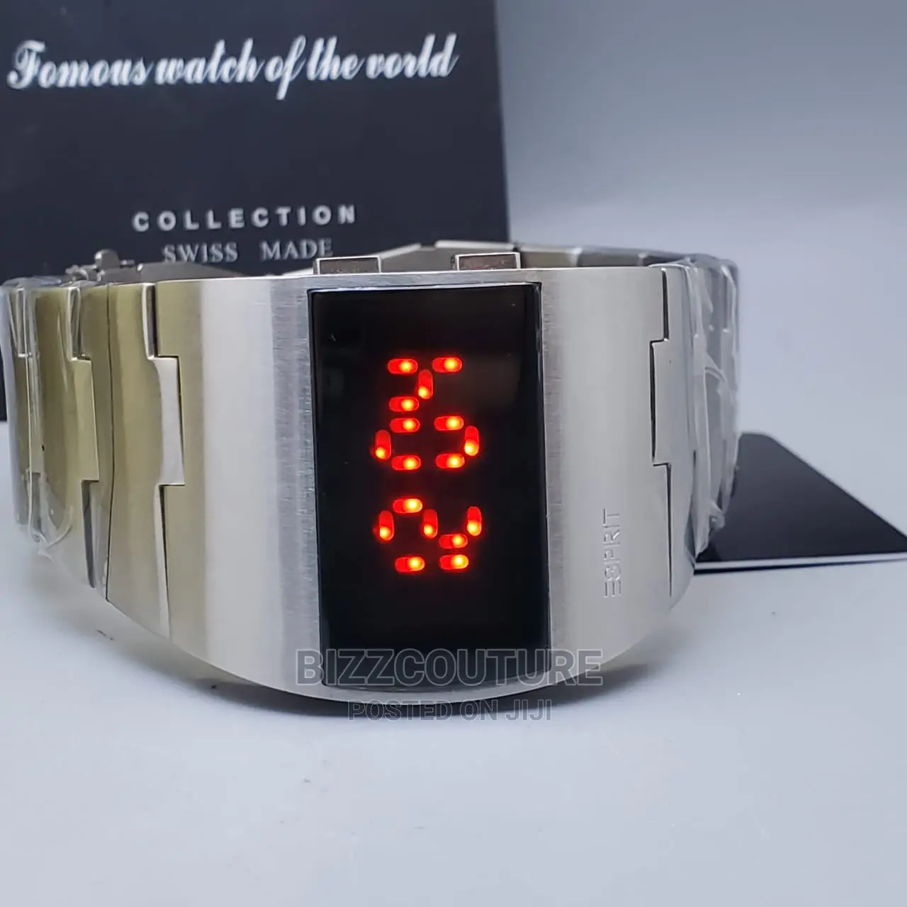 Original ESPRIT Led Silver Steel Watch Available in Store