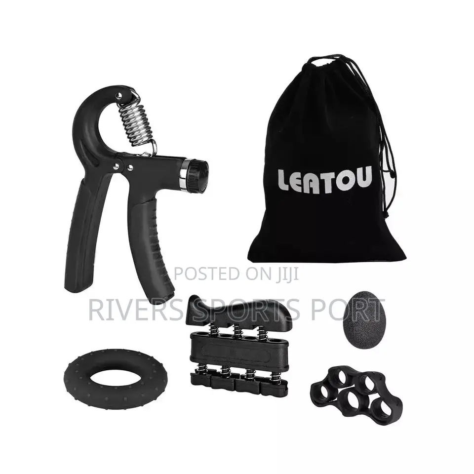 5-Piece Fitness Handgrip Adjustable Strength Finger Trainer