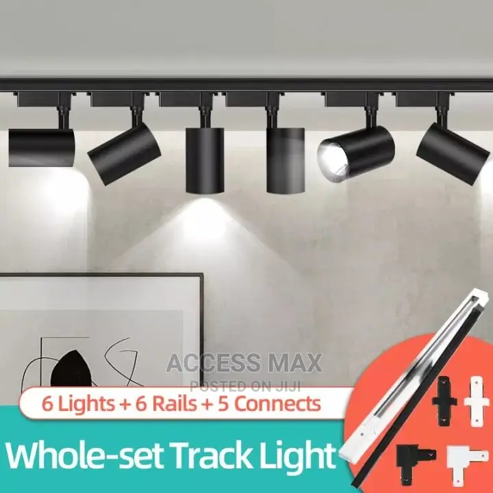 40watt 6in1 Led Track Light.. Black Body... White Body.