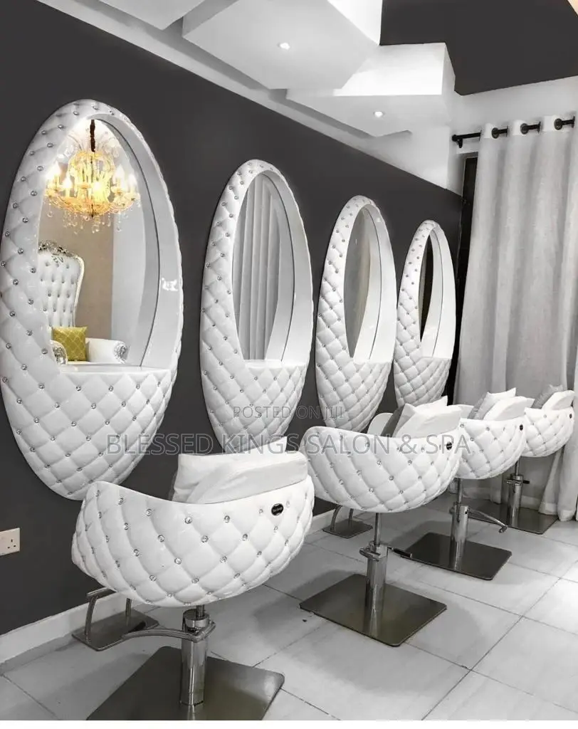 Shampoo Chair, Mirror With Chair and Spa Bowl