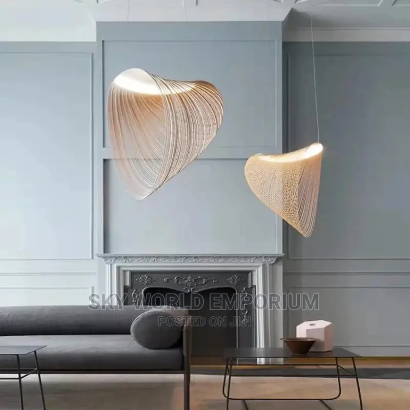 Modern Wood Ring Chandelier
