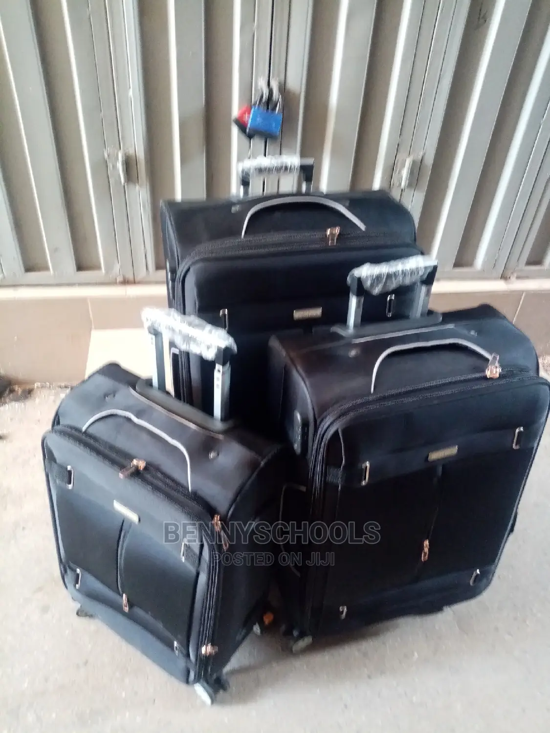 Set of 3 Black Swiss Polo Traveling Luggage Boxes