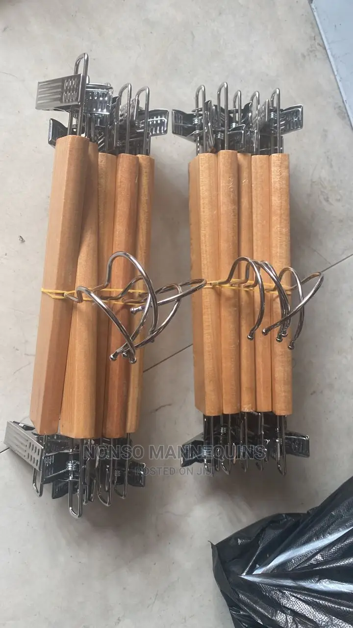 Clip Wooden Hangers For Kids Clothes