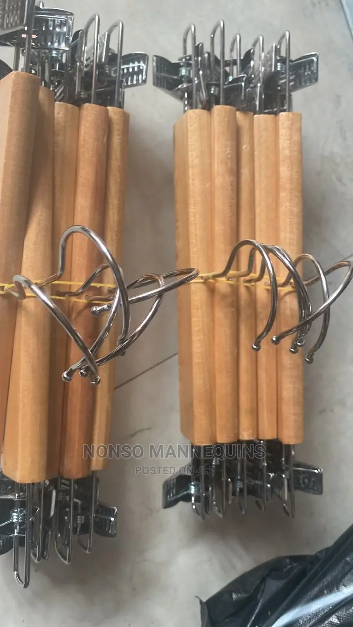 Clip Wooden Hangers For Kids Clothes
