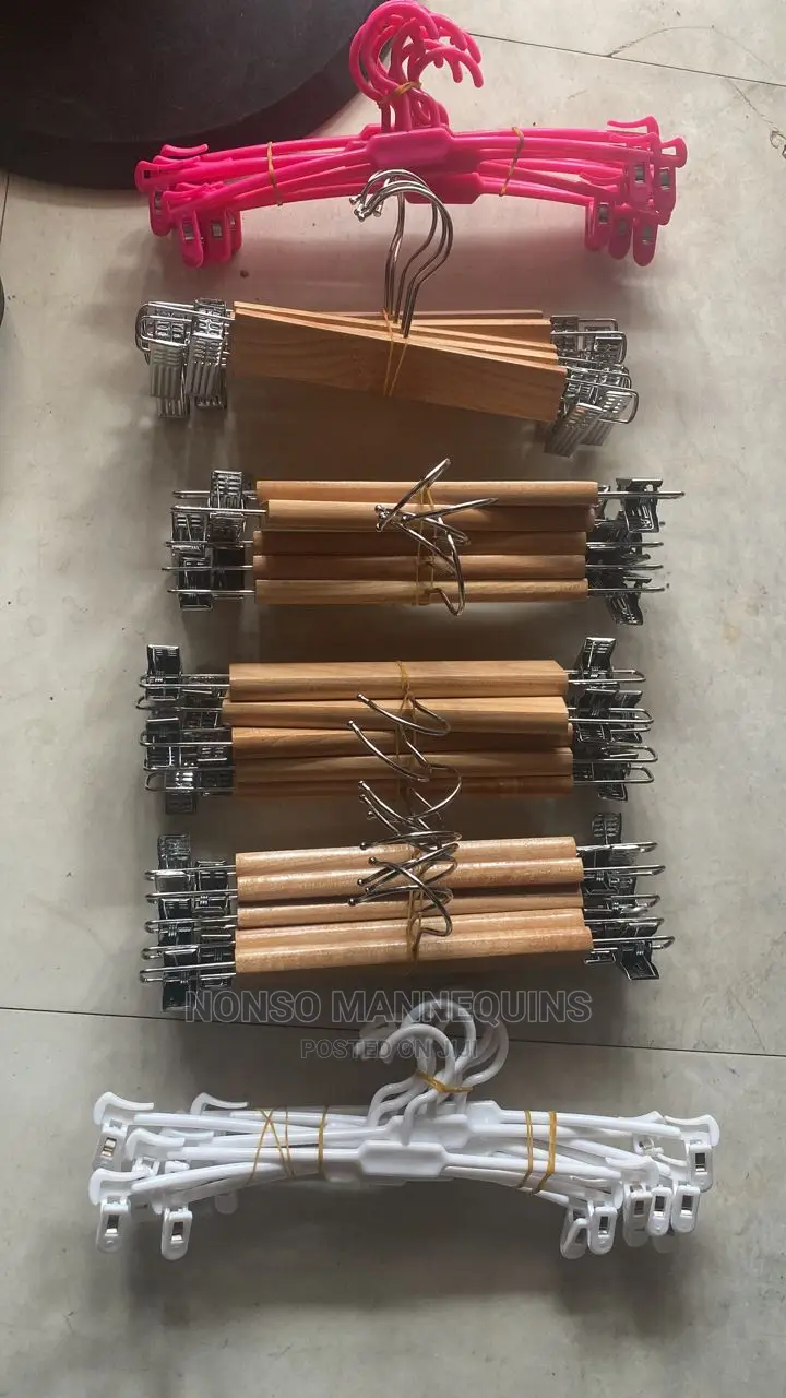 Clip Wooden Hangers For Kids Clothes
