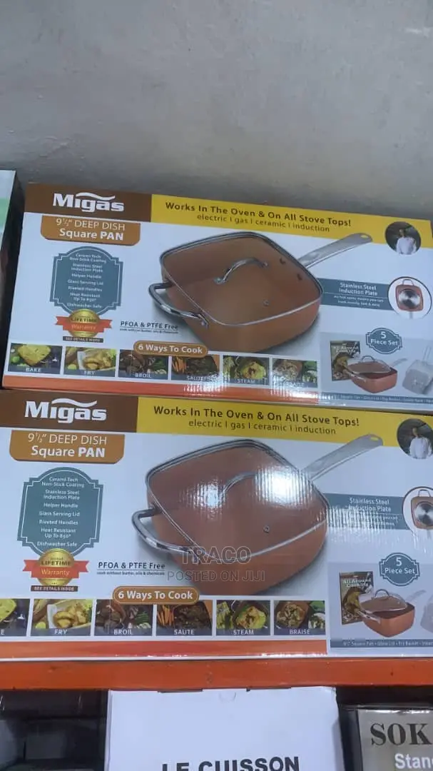 Migas Copper Pan 4 Pieces Cookware Set