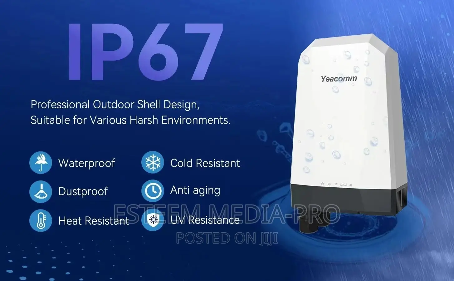 Yeacomm Dual Sim Cards Nr610 5g Outdoor Router (Cpe)