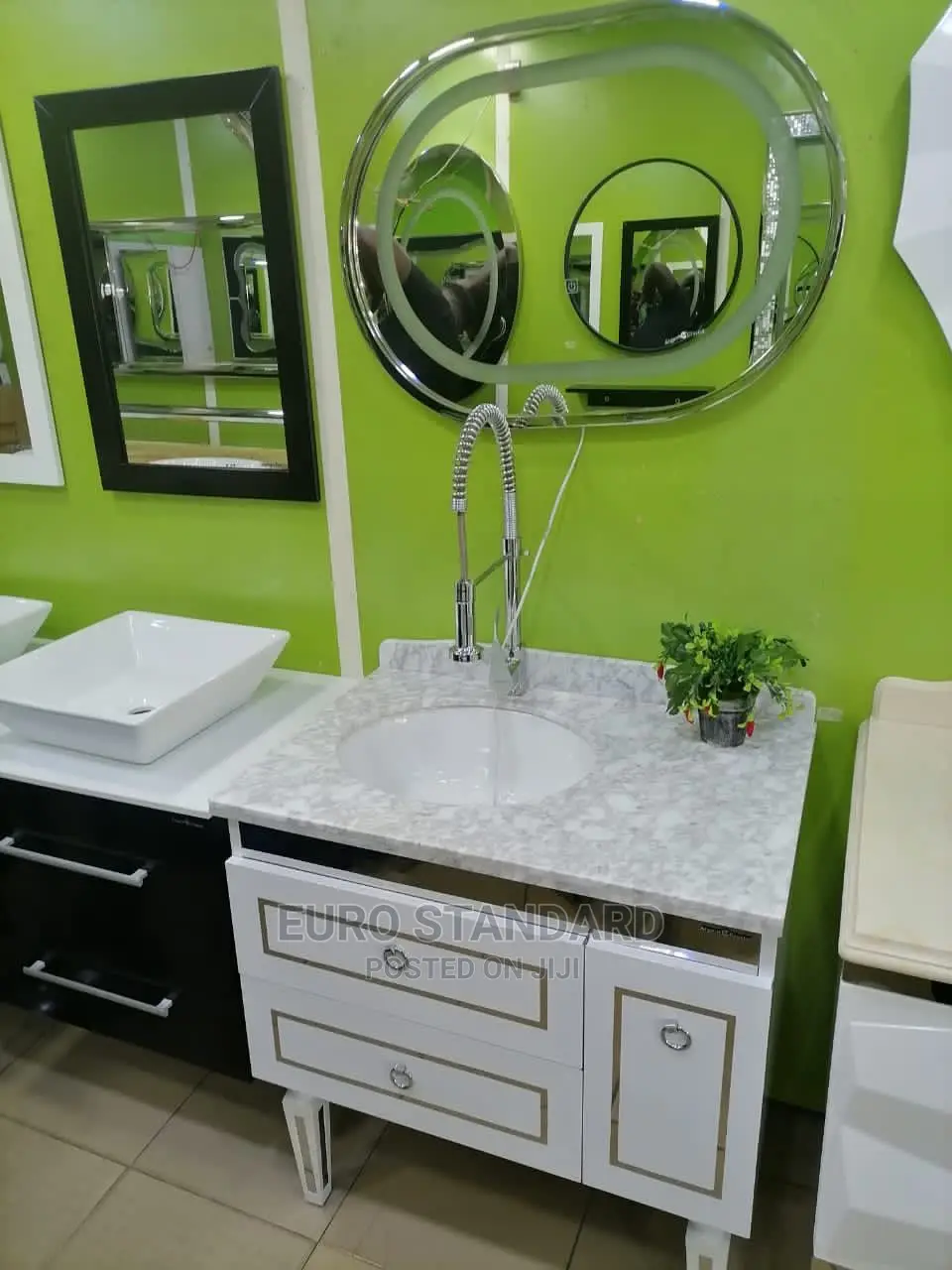 Marble Top Stainless Body Cabinet