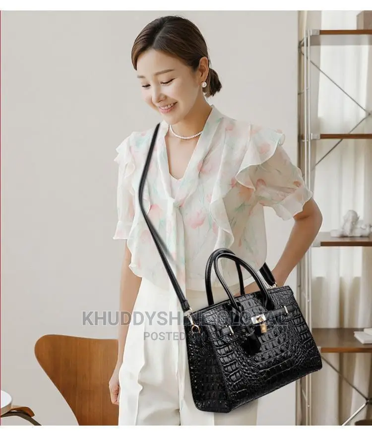 Hermes Croc Skin Quality Leather Bag