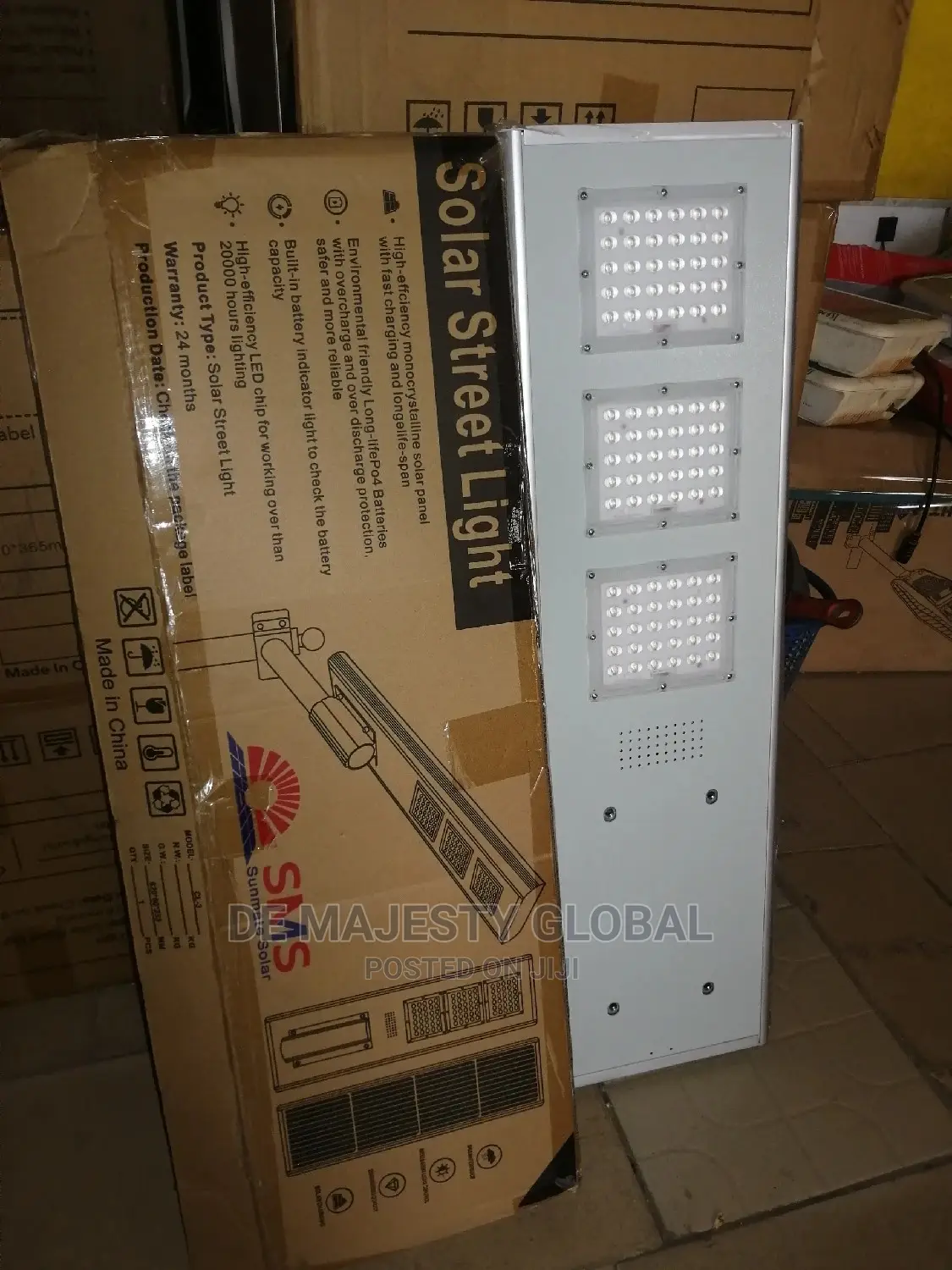 All in One SMS Industrial Solar Street Light
