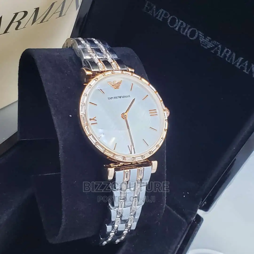 Original EMPORIO ARMANI Silver Steel Available in Store