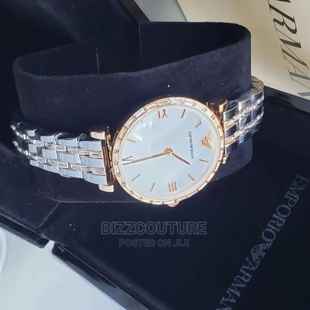 Original EMPORIO ARMANI Silver Steel Available in Store