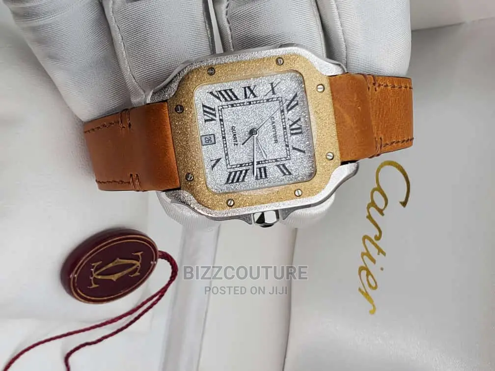 Original CARTIER Leather Strap Watch Available in Store