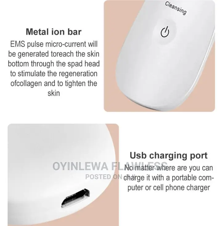 Ultrasonic Face Scrubber Cleaner Shovel Machine