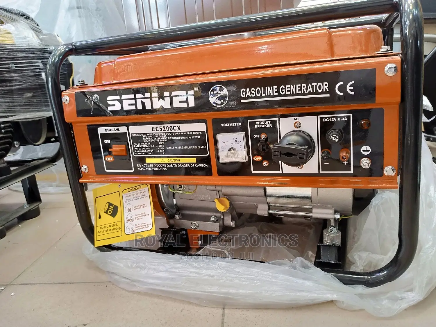 Senwei Gasoline Generator Ec5200cx - Manual - 2.5kva