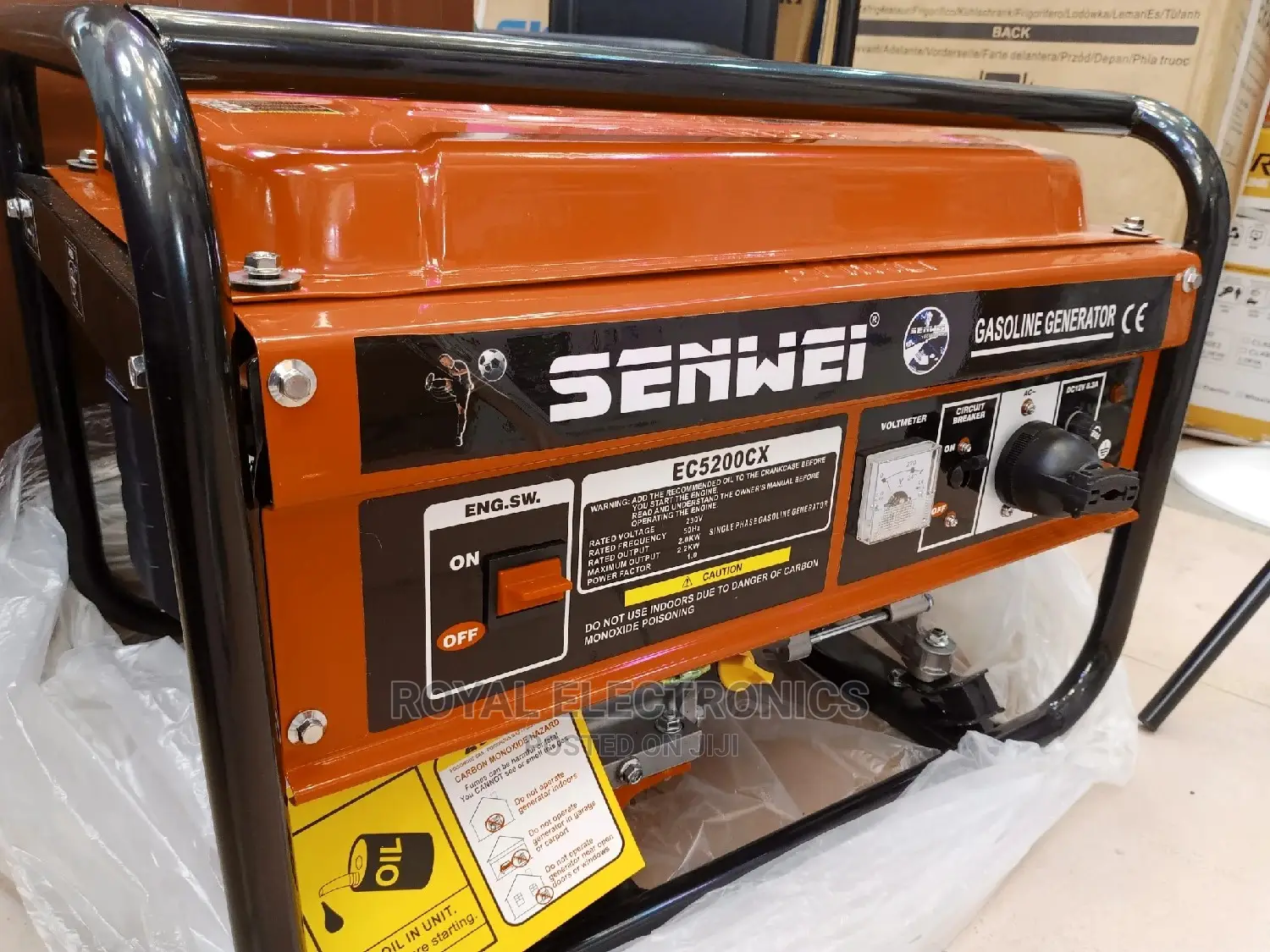 World Class Senwei(2.5kva)Generator Ec5200cx - Manual